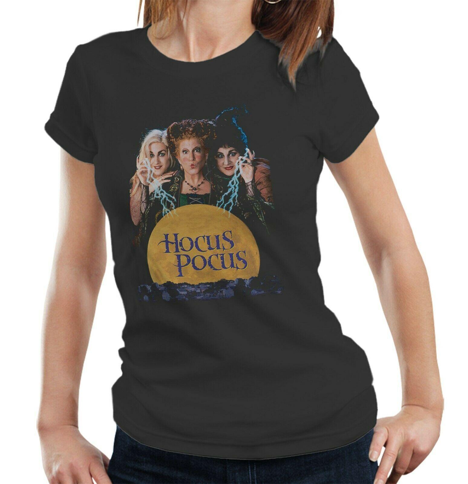 Футболка Hocus Pocus Полуприлегающая Женская - Хэллоуин, Ведьмы XL