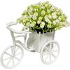 Miniature Garden Mini Bicycle Ornaments Decoration Artificial Flowers Ornaments  Office