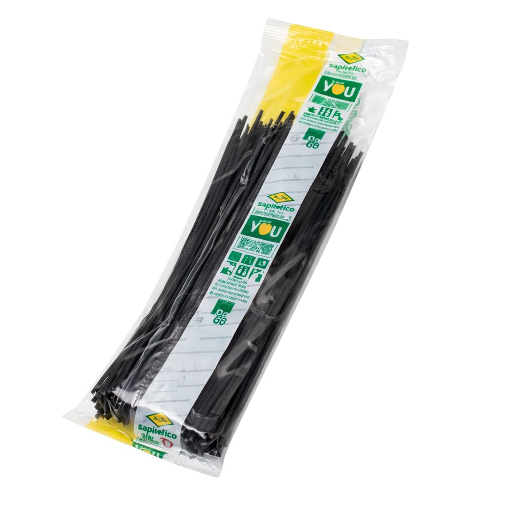 Set de coliere de cablu, Sapiselco, Soricei, Nailon de înaltă rezistență, 550 X 9 (Pachet de 100) 9 mm