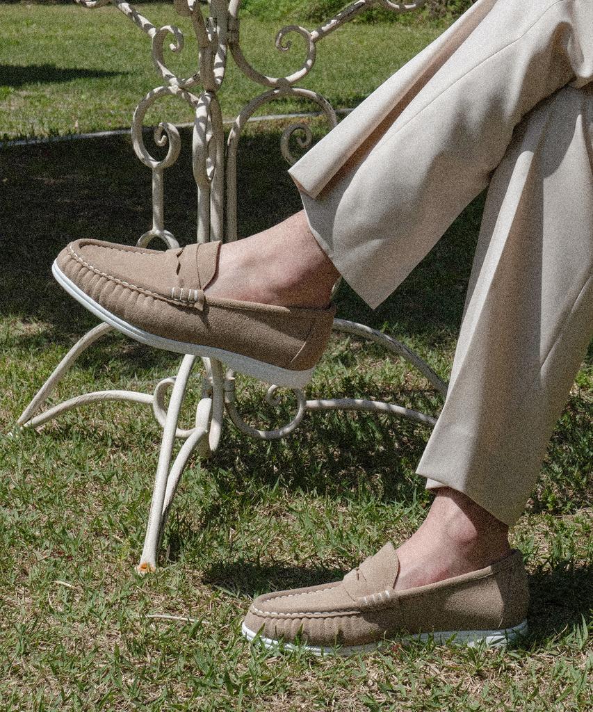 Allclassic Alc4411W Resort Shirred Loafers_Beige Suede