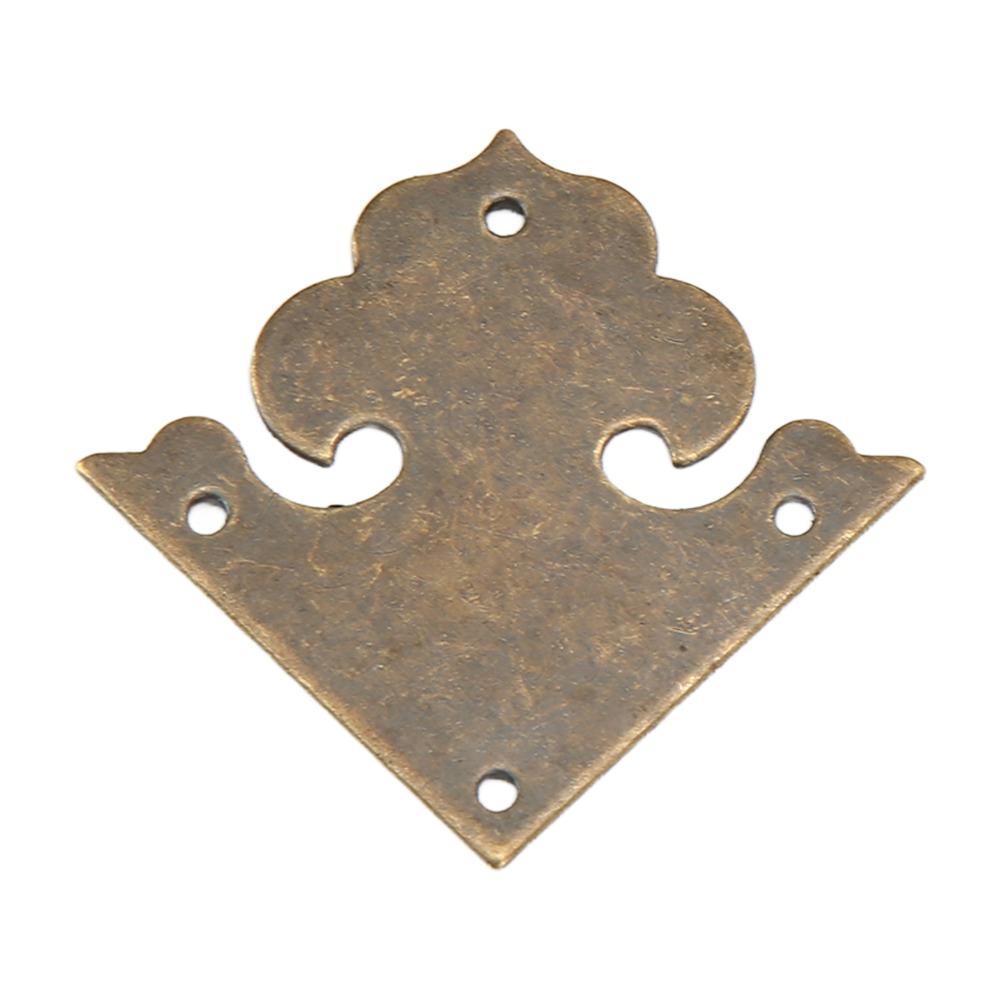 10PCS One Sided Antique Decorative Box Corner Vintage Metal Book Corner Protector Corner Protectors