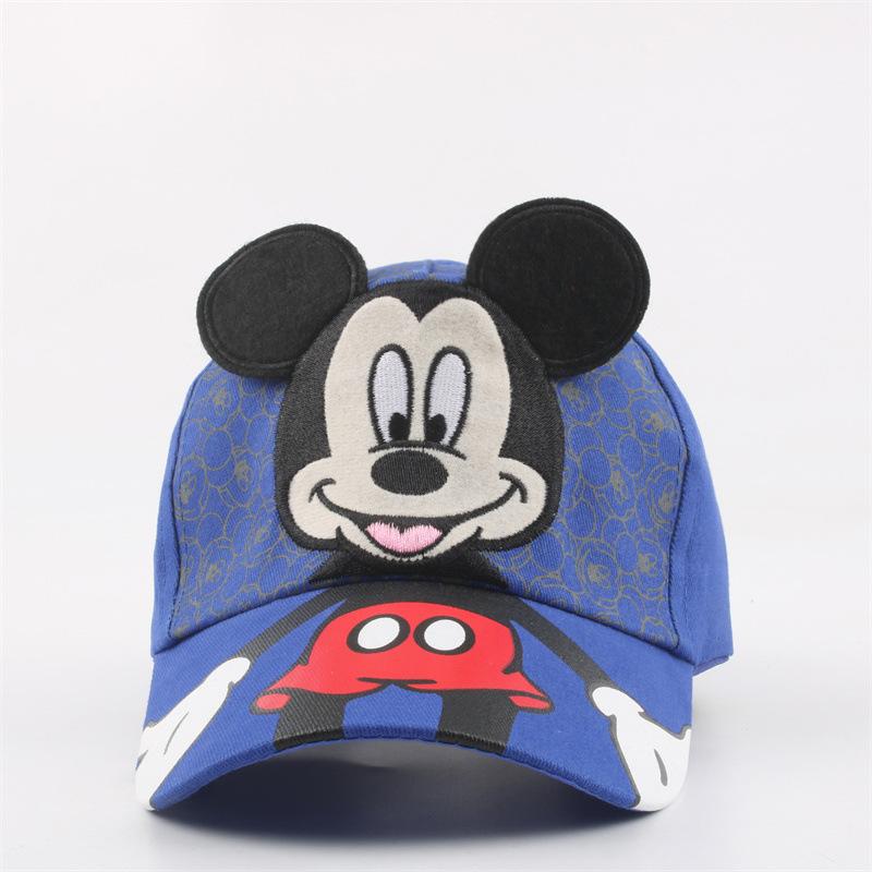 Disney Princess and Mickey Minnie Baseball Cap Sun Protection Breathable Knitted Sun Hat Outdoor Casual Style Crochet Baseball Cap