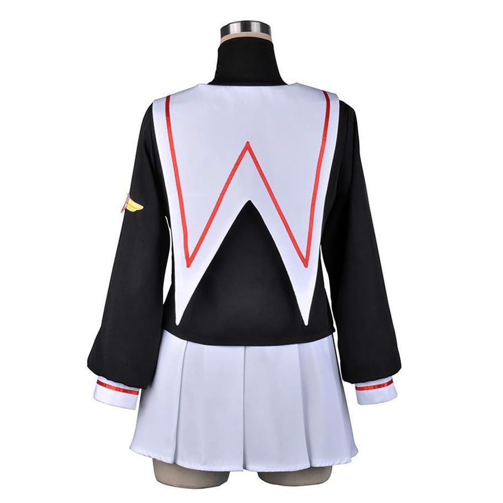 Cardcaptor Sakura Kinomoto Sakura Daidouji Tomoyo Uniform Cosplay Costume with Tomoeda Elementary School Halloween Costume [XITONGTANG] Wig, Costume,