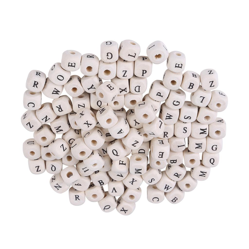 Maple   Bds 100Pcs,   Jewelry Making Letter Spacer With Hole, Random English Letters, Lightweight, Small Sized, sy to Carry, Large Quantity, For