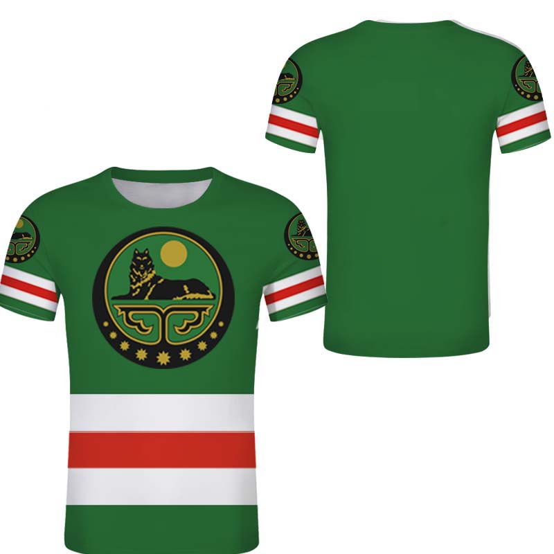 

Летний топ с круглым вырезом и 3D-принтом на чеченскую тематику, модная повседневная мужская футболка с коротким рукавом XL