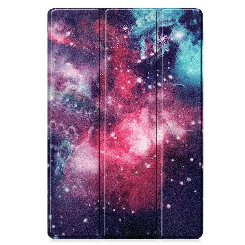 Surfplatta för Samsung Galaxy Tab S7 FE Fodral 12.4 SM-T730 Tri-Folding Smart Shell För Samsung Tab S7 Plus Cover Tab S8 Fodral S7 11