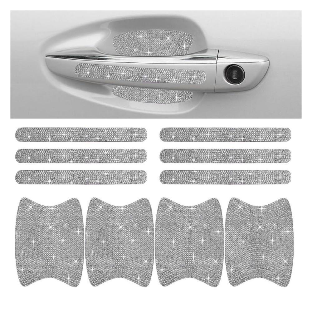 8PCS Set Door Handle Protector Bling Auto Handle Sticker  For Auto Accessories