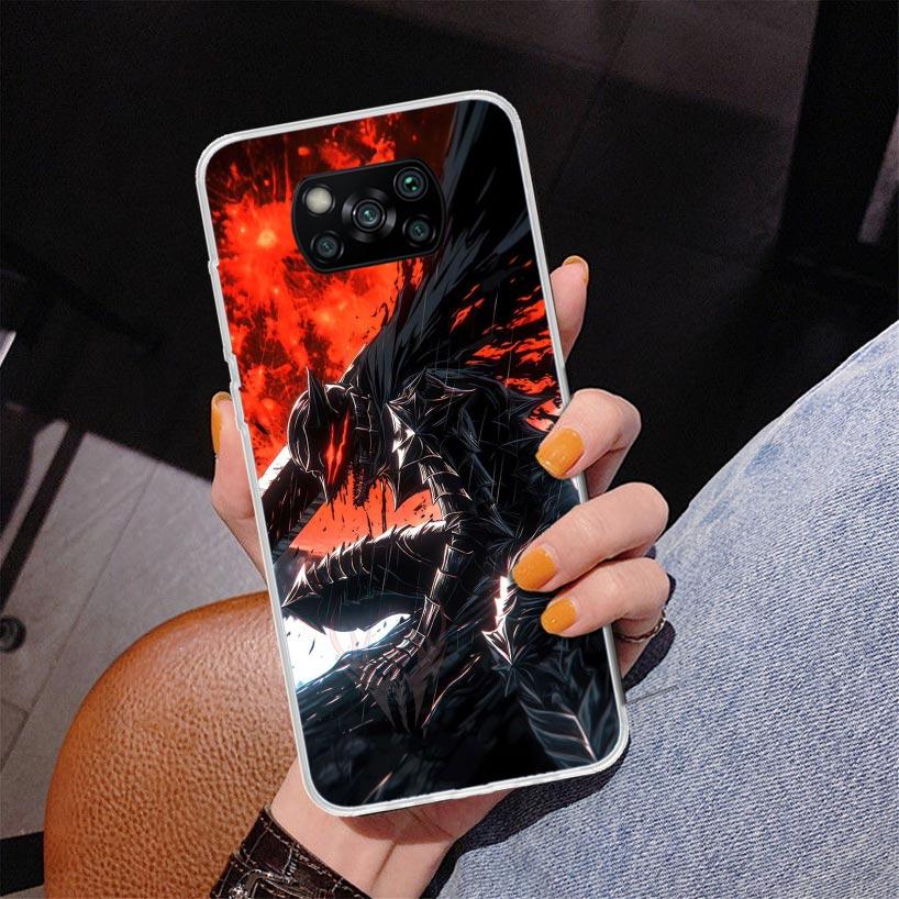 G-Guts B-Berserks Anime Phnoe Case for Xiaomi Poco X5 X6 X7 Pro X4 Gt F7 Ultra M8 M7 Redmi 15C 15 13C 13 12C 12 Unique Cover Coq