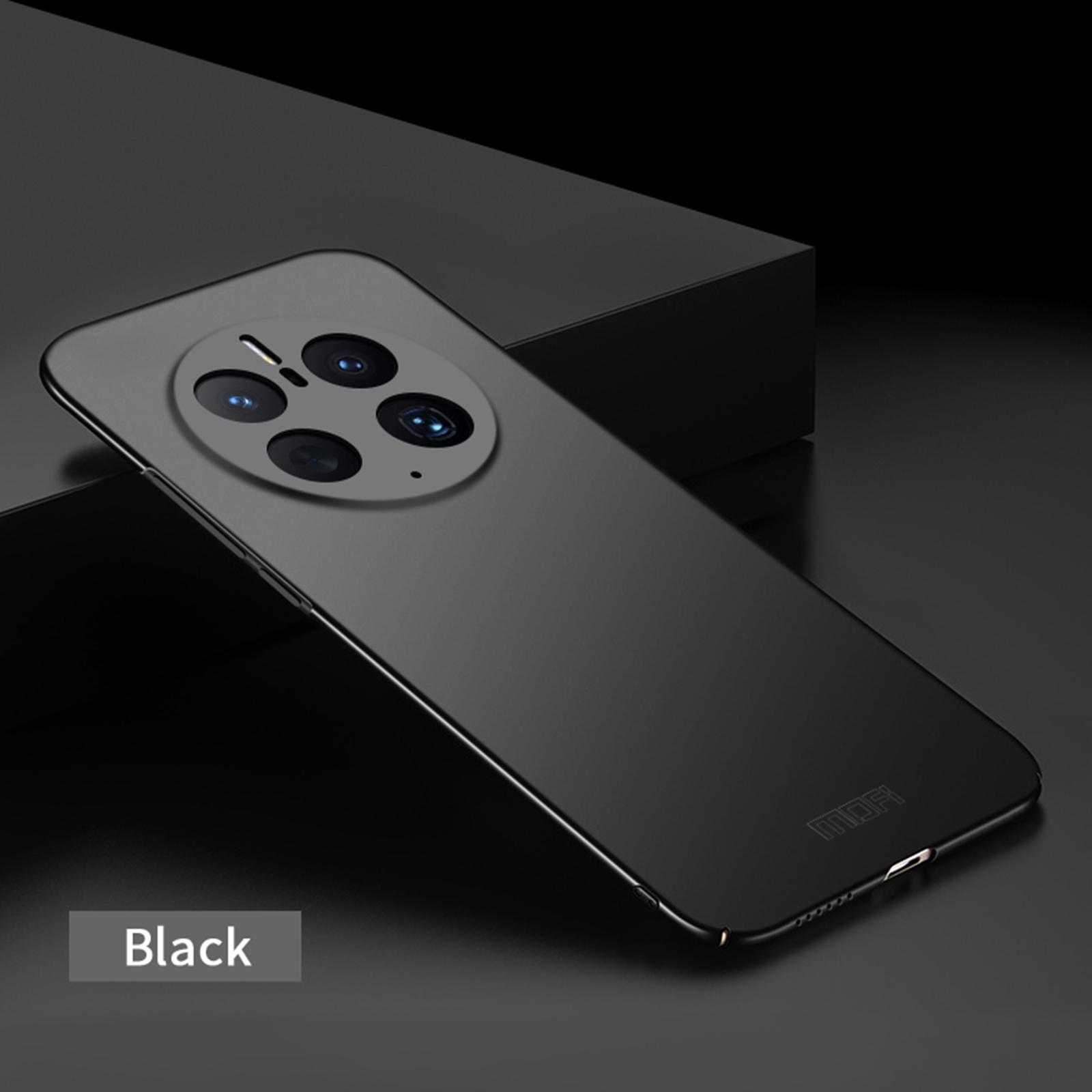 

MOFI JK PC Series-1 for Huawei Mate 50 Pro 4G Matte Hard PC Back Case Anti-shock Protector Phone Shell with Strap Black