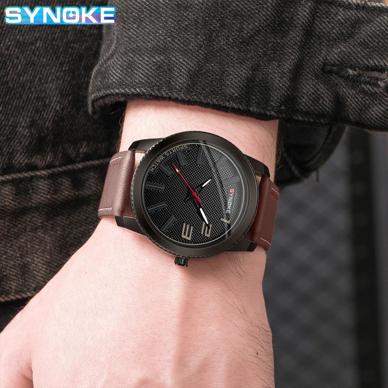 New Top Brand Large Dial Retro Fashion Design Quartz Watch Men's Wristwatch Sports Fashion New Wristwatch