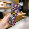 USD Dollar Purple Translucent Mobile Phone Case for iPhone 17 16 15 14 13 12 11 X XR XS Air Pro Max Plus Colorful Cover