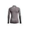 Under Armour ColdGear® Solid Mock Neck Long Sleeve T-Shirt Women Tops Gray 1368702-019