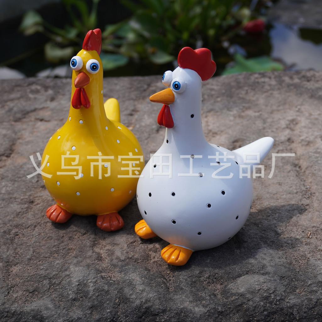 Garden Chicken Resin Crafts Are Suitable for Garden Decoration and Courtyard Decoration Ornaments