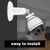 2pcs 360 Degree Rotatable Security Camera Indoor Outdoor Wall Metal Bracket Mount