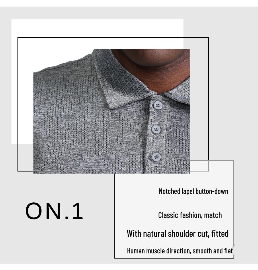 Men's Quick-Dry Breathable Polo Shirt for Summer Sports & Casual Wear