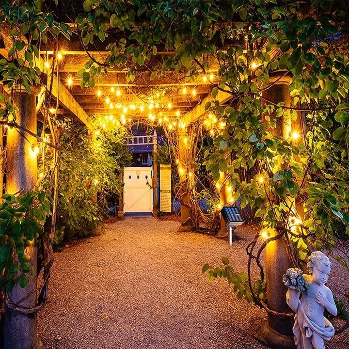 Garden Lights Wires Garland Solar 200 LEDs
