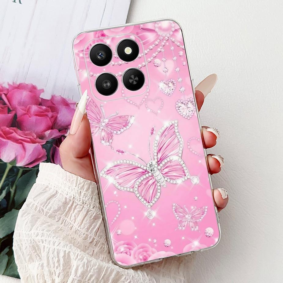 For Honor 400 Smart 5G Case LGN-NX1 Luxury Popular Painted Cover Soft Slim Phone Case For Honor X7d HonorX7d 5G Back Cover Coque