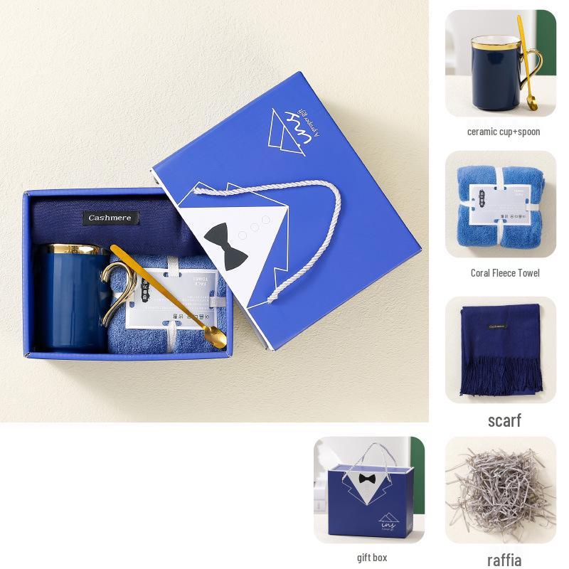 European Style Ceramic Mug Gift Set - Perfect for Weddings, Birthdays, Graduations, and Parties