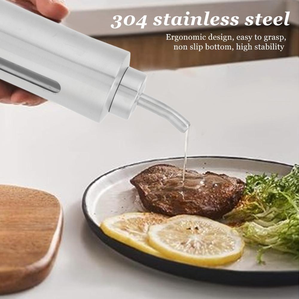 150ml Vinegar Cruet Bottle 304 Stainless Steel Liquid Condiment Holder Restaurant Use