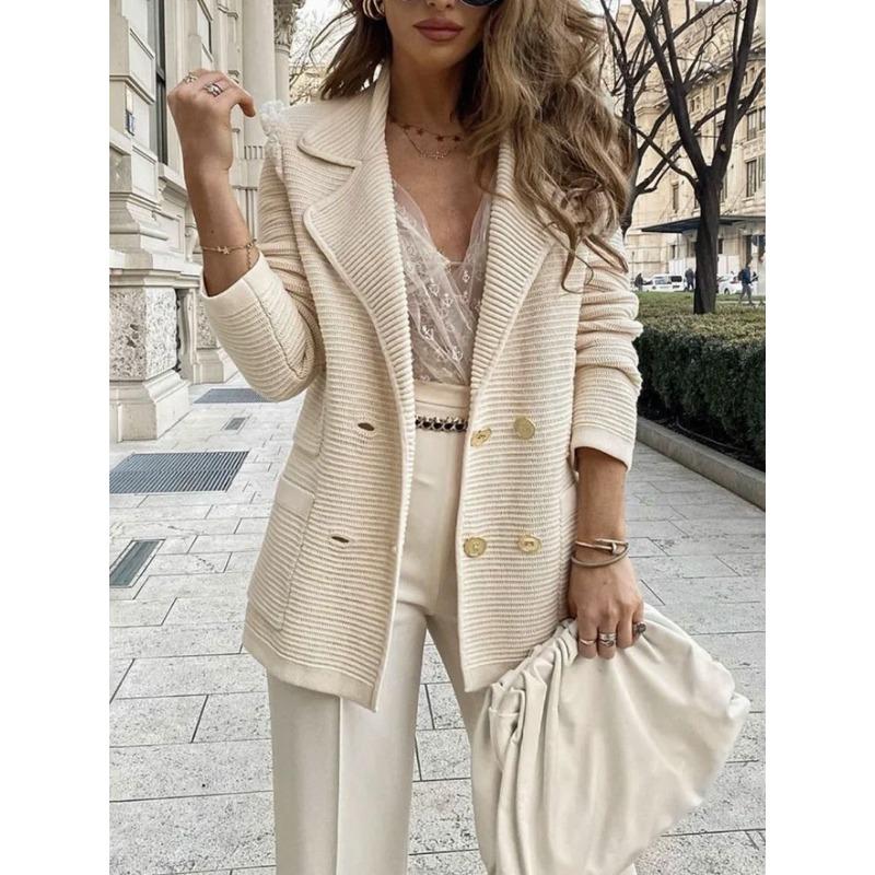 Women Casual Long Sleeve Corduroy Jacket Outerwear For Daily Wear