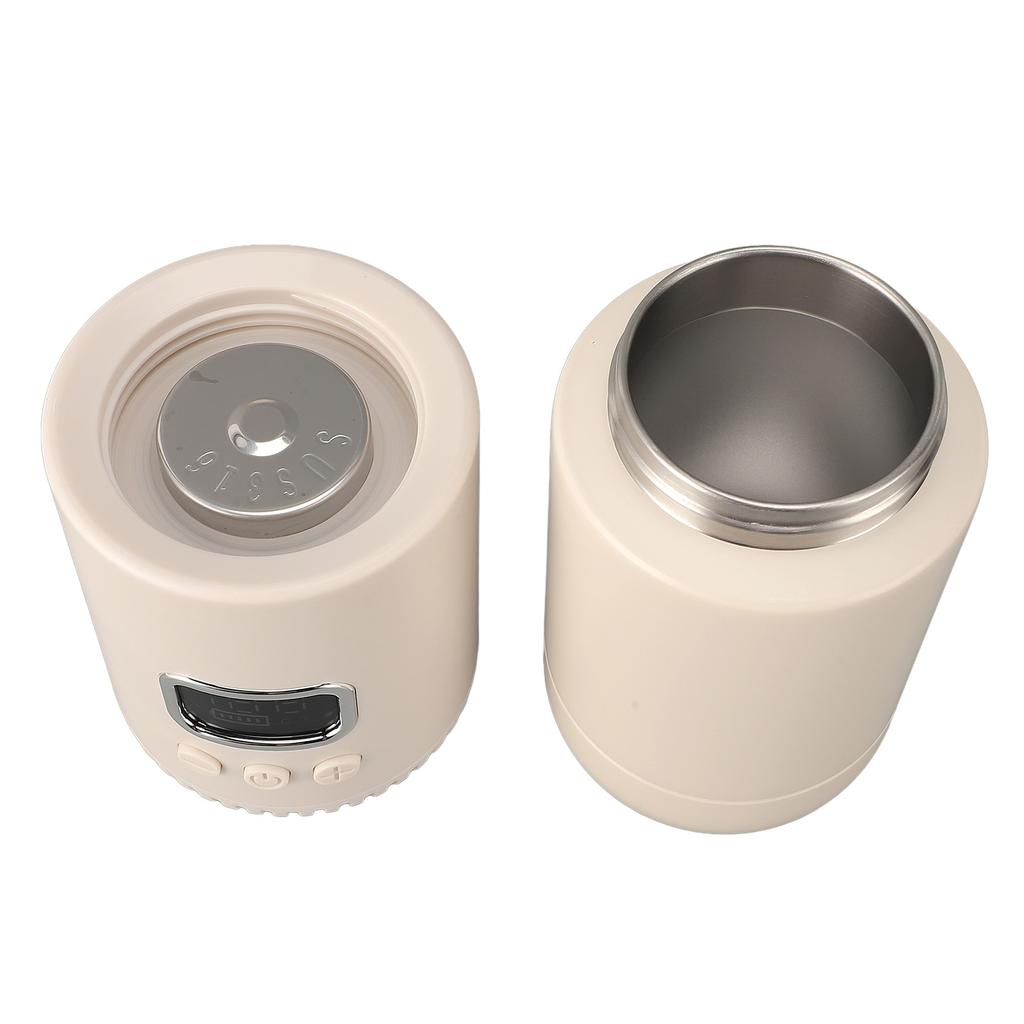 Reise-Wasserkocher, kabellos, 18000 mAh, wiederaufladbar, 400 ml, 55 °C, schnelle Erwärmung, heißes Wasser für unterwegs