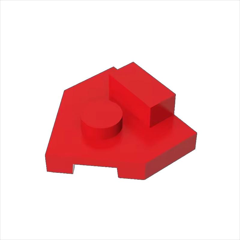 

50pcs Part Bricks 27928 Plate 2x2 Pentagonal Wedge Building Blocks Set Plate With Center Stud Particle Toy Birthday Kid Gift 50pcs коричневий