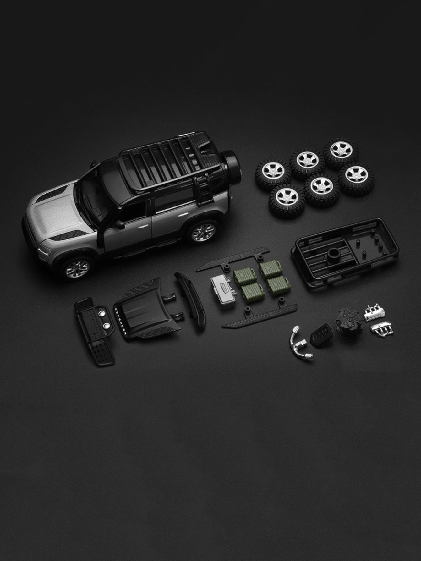 

CCA 1:43 Land Rover Defender 110 assembled model car, zinc alloy metal ornament, collectible gift car срібний
