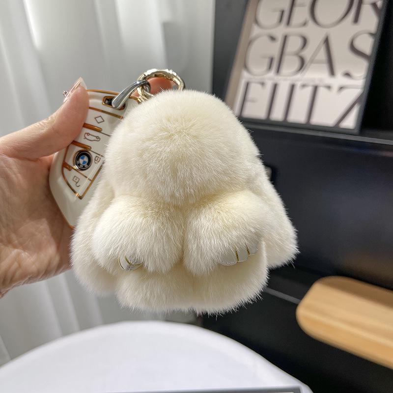 Cute Plush Bunny Keychain: Pretend Dead Rabbit Doll Pendant – Perfect Mini Gift for Students & Fans
