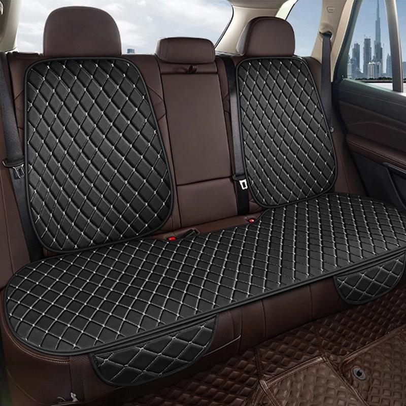 

SEAMETAL PU кожа универсальный автомобильный чехол на заднее сиденье автомобиля защитный чехол для салона автомобиля подушка для стула коврики на все сезоны rear seat cover белый/чёрный