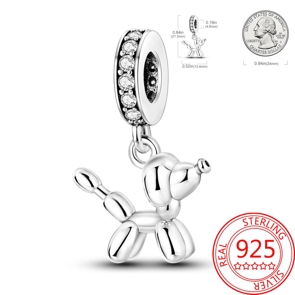 

Children s Fun Copper Metal Balloon VIP Dog Charm Bead Component Compatible With Bracelet High Quality Fine Jewelry Necklaces Children s Birthday