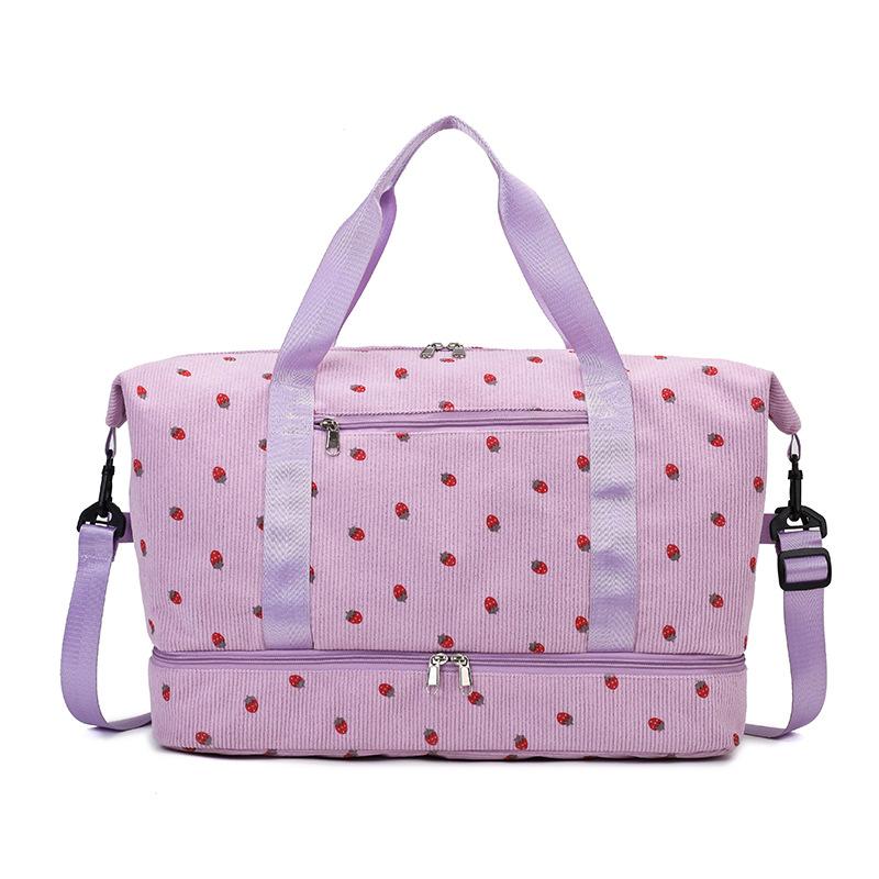 New travel bag Korean version large-capacity luggage storage bag independent shoe compartment dry and wet separation sports fitness boarding bag