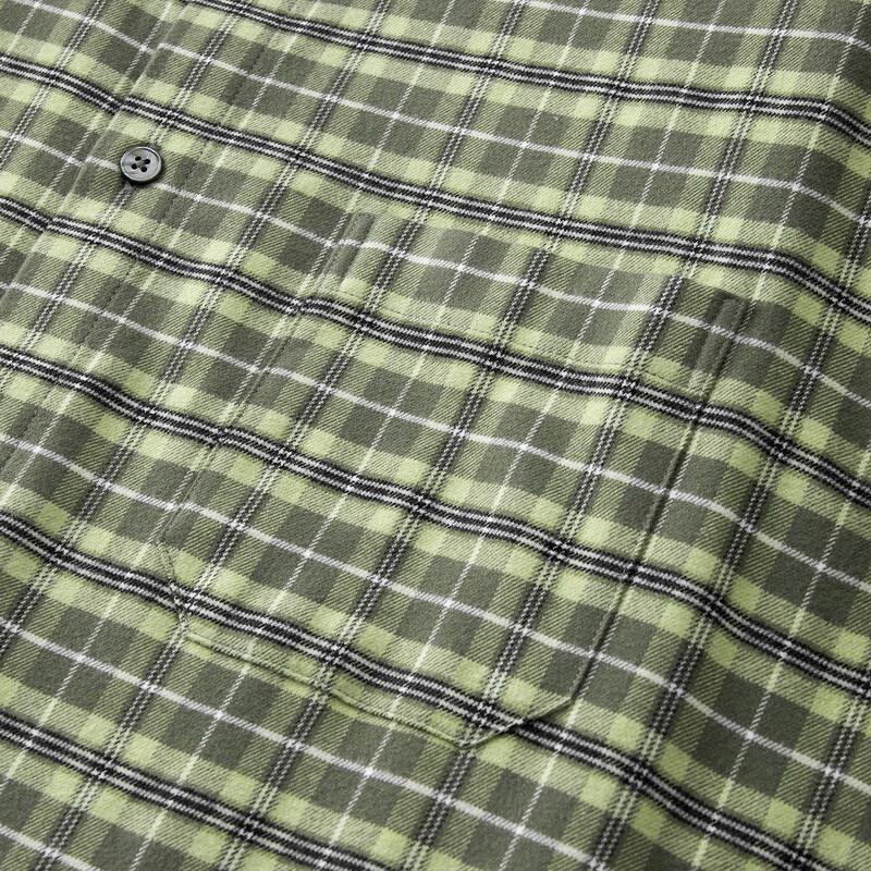 Men's Plus Size Brushed Plaid Long Sleeve Casual Shirt