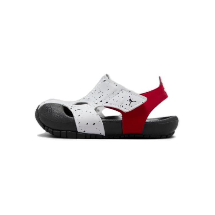 

Jordan Flare Slip Resistant Abrasion Resistant Low top Toddler Shoes White Red Infant And Toddler CI7850-106 27