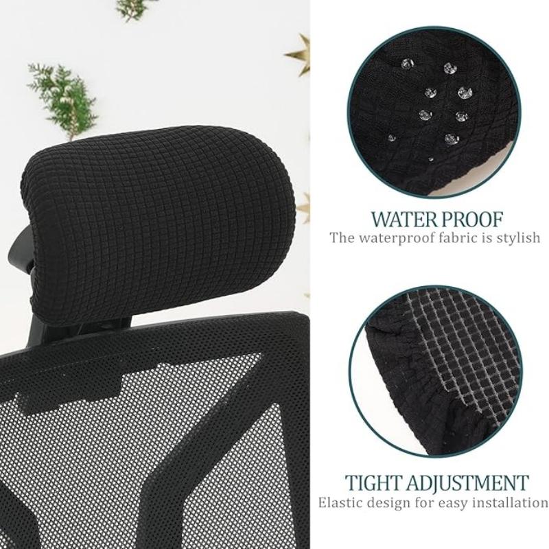 1Pc Esports Chair Head Pillowcase Boss Chair Office Chair Head Cover Dust-proof Stain-proof Stretchy Cover