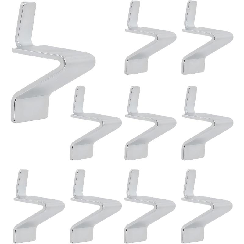 Heavy Duty Shelf Clip Set of 10 Steel Corrosion Resistant for Fixing Wobbly Shelves In Adjustable Racking Systems