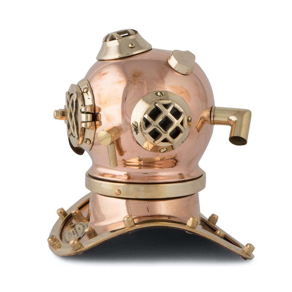 Decorative Diving Helmet Desk Nautical Replica Rustic Replica Art Home Decor Gifts Maritime Instrument Gift for Kids