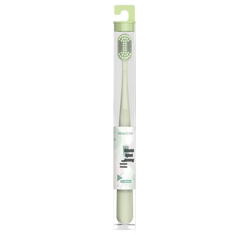 MiKe Dual Spiral Soft Bristle Adult Toothbrush (2-Pack) M211 зелёный