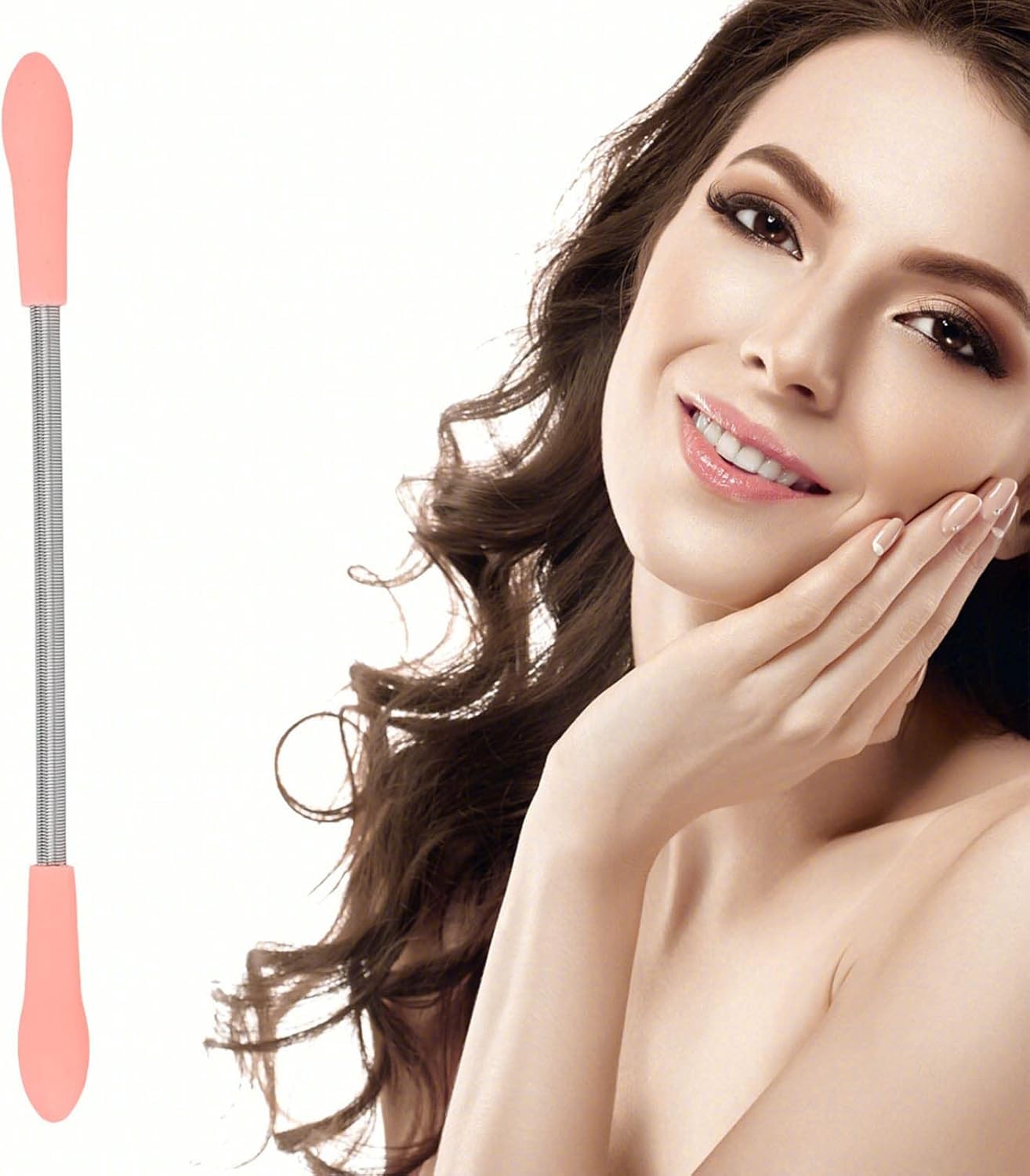 SRWOPKRAY Spring Facial Hair Remover, Stainless Steel Manual Epilator Face Hair Roller Threading Tools Spring Face Hair Remover Manual Portable Bea