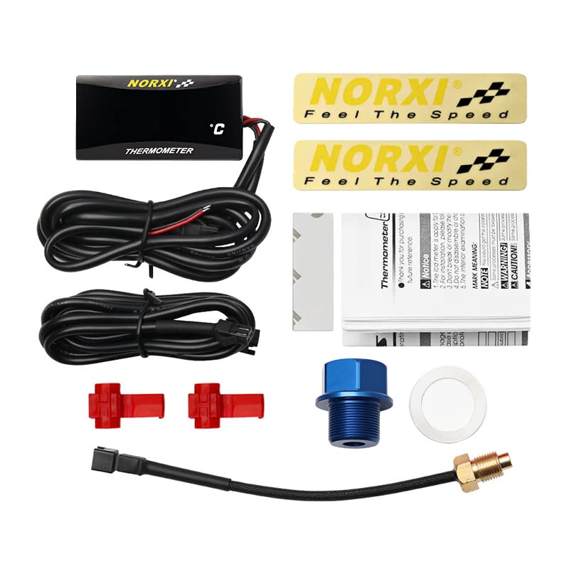 For Motorcycles, Ultra Thin Digital, Waterproof, Temp Meter, Motorcycle , High