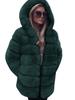 European and American new imitation fur coat imitation fox hair medium and long splicing long-sleeved fur women's coat with hat