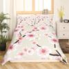 Povlečení s třešňovým květem Květina Větev Povlak na přikrývku Japonský styl Botanická krajina Malby Povlak na přikrývku Dekor do ložnice
