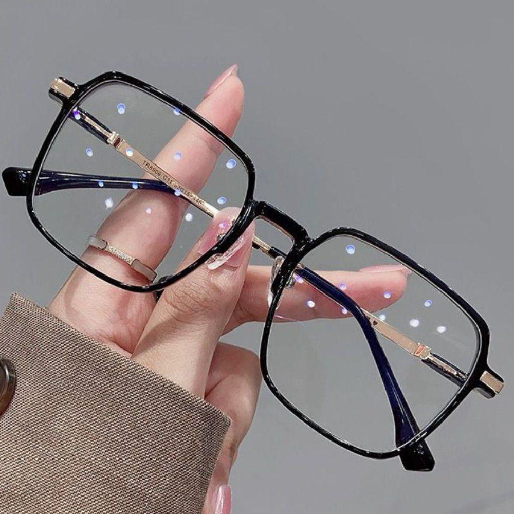 Oversized Optical Frame Anti-Blue Light Glasses Women Men Eye Protection Ultralight Eyeglasses Unisex Office Computer Goggles