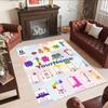 Numberblocks Customize Text Carpet Perfect for Playrooms Bedrooms Balcony Hallway Antislip Carpet Office home decor Perfect Gift for Women/Men