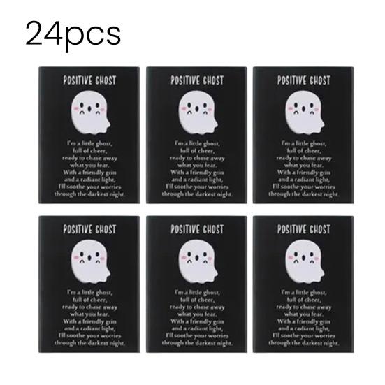 Halloween Mini Resin Ghost Miniature Glow-in-the-Dark Ghost Figurine Cute Tiny Ghost Ornaments Surprise Toy for Garden Fairy Accessories