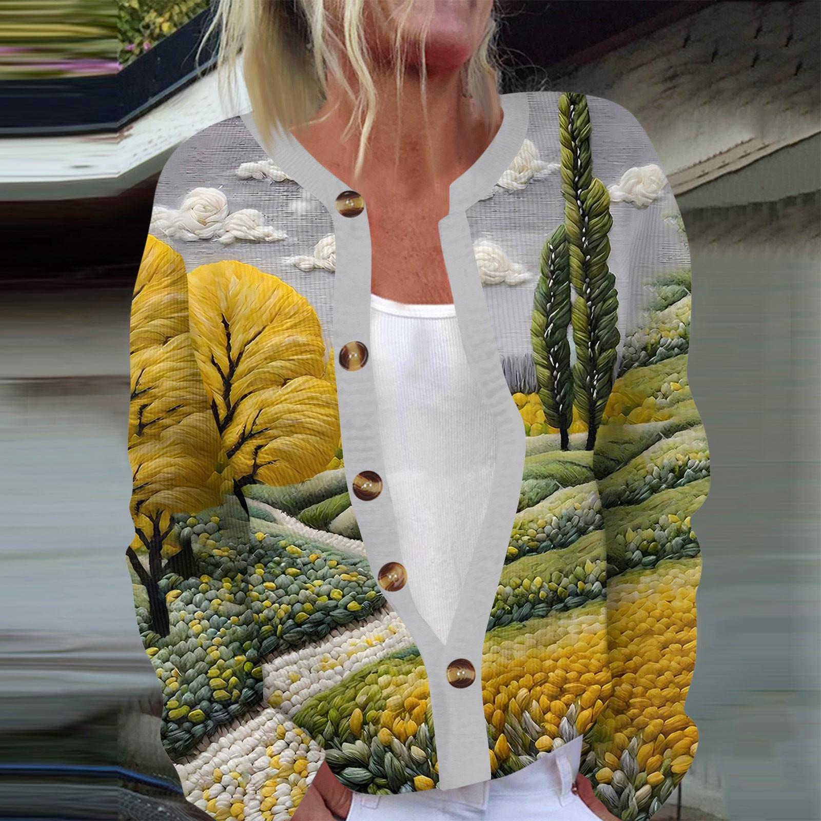 

Женская мода с длинным рукавом, рождественский принт «Снеговик-снежинка», куртка, кардиган XXL