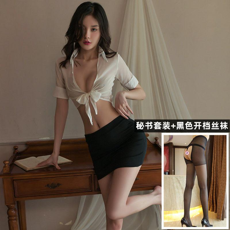 Sex Underwear Secretary Sex Chiffon Sexy Cardigan OL Wear