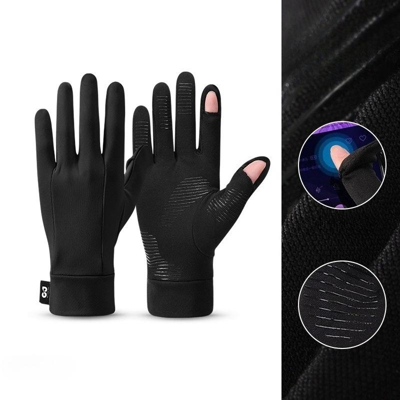 Winter ski gloves liner lining men's and women's outdoor riding gloves touch screen non-slip, windproof and cold-proof, velvet to keep warm