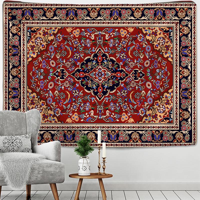 Mandala Mural Tapestry Wall Hanging Travel Mattress Bohemian Sleeping Mat Mandala Psychedelic Pattern Dormitory Decor