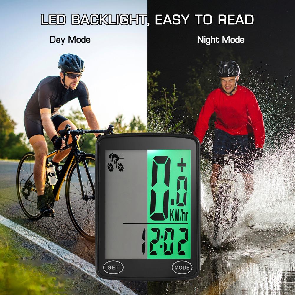 LED Backlight Bike Computer Waterproof Bicycle Speedometer Bicycle Odometer Cycling Activities