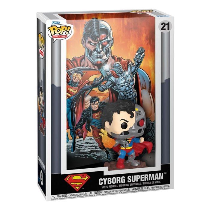 Figurine funko pop comic cover dc cyborg superman